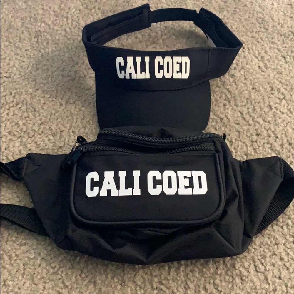 California Allstars Cali Coed Fanny pack and visor